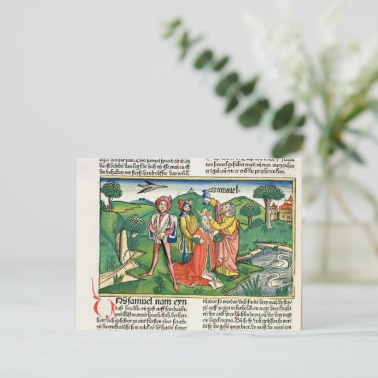 I Samuel 10 De kuronatie en irritatie van Saul, Briefkaart (Staand voorkant)