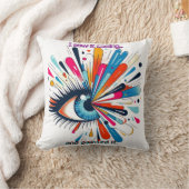 "I Saw It Coming and Painted It – Intuitive Vision Kussen (Deken)