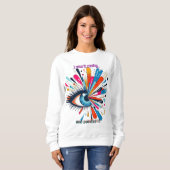 "I Saw It Coming and Painted It – Intuitive Vision Trui (Voorkant volledig)