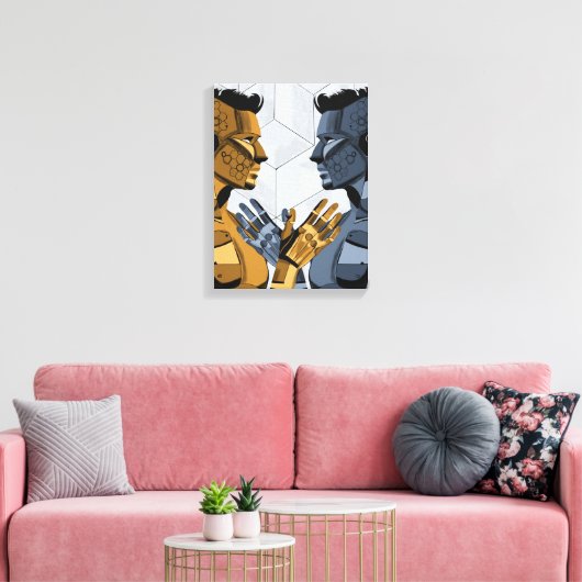 I Saw Myself I A – Self Recognition Art Canvas Afdruk (Insitu (Woonkamer))