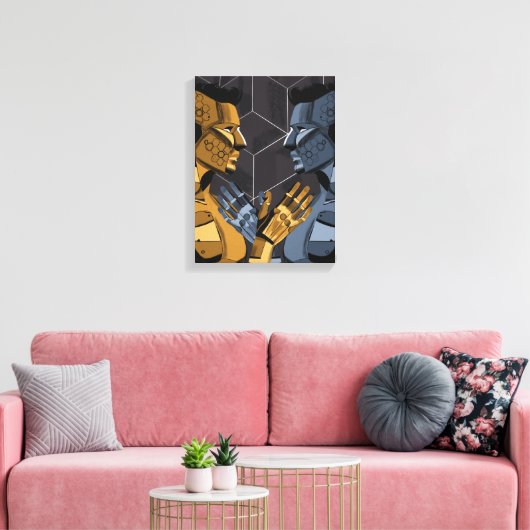I Saw Myself I B – Self Recognition Art Canvas Afdruk (Insitu (Woonkamer))