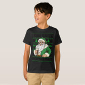 I Saw Santa Splitting The G, Santa Beer Drinking C T-shirt (Voorkant volledig)