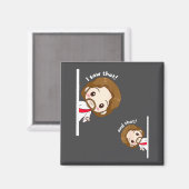 I Saw That Karma Jesus Funny Saying Quote Meme Bib Magneet (Voorkant / Achterkant)