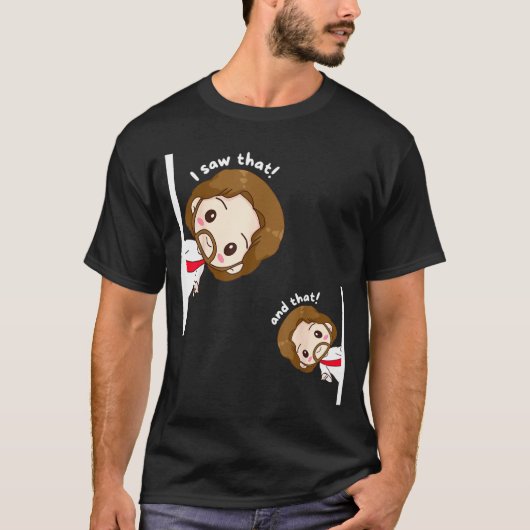 I Saw That Karma Jesus Funny Saying Quote Meme Bib T-shirt (Voorkant)