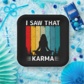 I Saw That Karma Papieren Bordje (Feest)