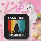 I Saw That Karma Papieren Bordje (Feest)