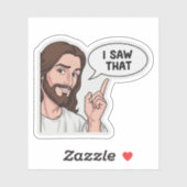 i saw that meme Sticker Funny Meme Sticker (Vel)