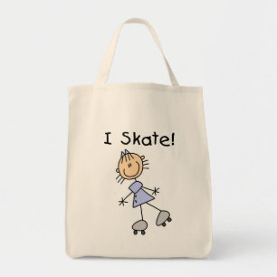 I Schaats Girl Roller Skater Tote Bag