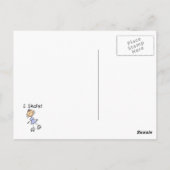 I Schaats - Meisje Rolschaatser Briefkaart (Achterkant)
