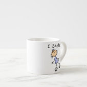 I Schaats - Meisje Rolschaatser Espresso Kop (Voorkant rechts)