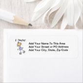 I Schaats - Meisje Rolschaatser Etiket (Insitu)