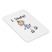 I Schaats - Meisje Rolschaatser Magneet (Rechterzijde)