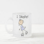 I Schaats - Meisje Rolschaatser Matglas Koffiemok (Links)