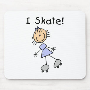 I Schaats - Meisje Rolschaatser Muismat