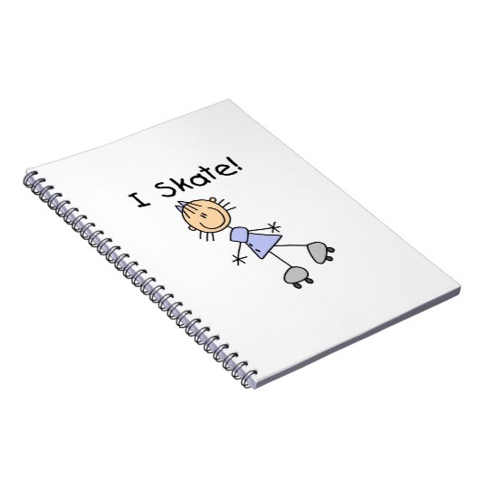 I Schaats - Meisje Rolschaatser Notitieboek (Rechterzijde)