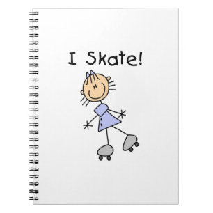 I Schaats - Meisje Rolschaatser Notitieboek