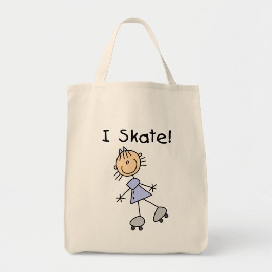 I Schaats - Meisje Rolschaatser Tote Bag (Voorkant)