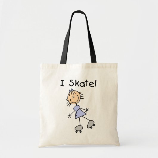 I Schaats - Meisje Rolschaatser Tote Bag (Voorkant)