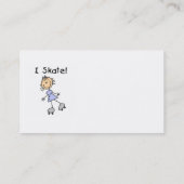 I Schaats - Meisje Rolschaatser Visitekaartje (Achterkant)