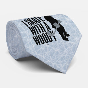 I Schaats met een troebel (Hockey) Stropdas