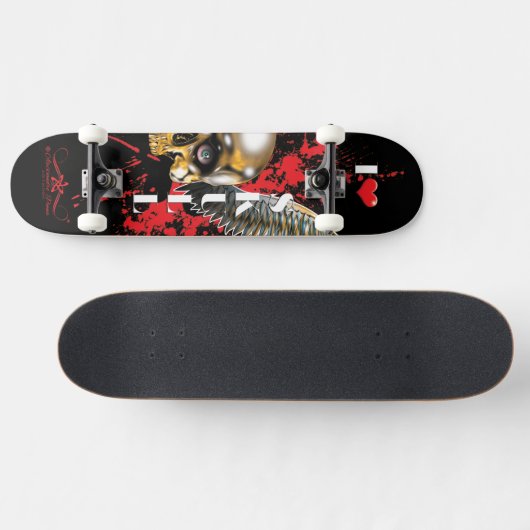 I❤ Schedel 2/10 Persoonlijk Skateboard (Horizontaal)