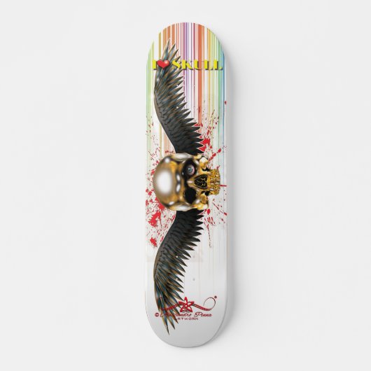 I❤ Schedel 3/10 Persoonlijk Skateboard (Voorkant)