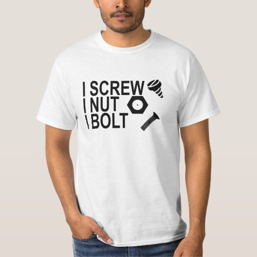 I SCHERM NUT BOLT. T-SHIRT (Voorkant)