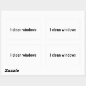 I schone ramen rechthoekige sticker (Vel)