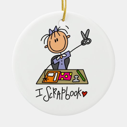 I Scrapbook Keramisch Ornament (Voorkant)