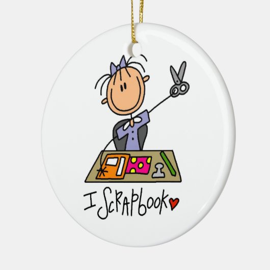 I Scrapbook Keramisch Ornament (Links)