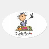 I Scrapbook ovale Stickers (Voorkant)