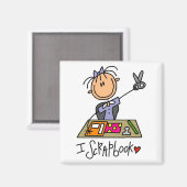 I Scrapbook T-shirts en geschenken Magneet (Voorkant / Achterkant)