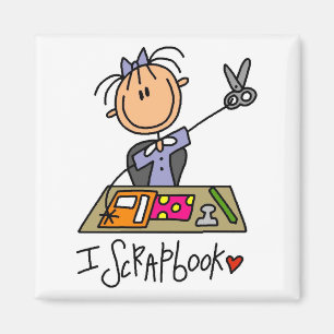 I Scrapbook T-shirts en geschenken Magneet