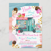 I-Scream Birthday Invitation Kaart (Voorkant / Achterkant)