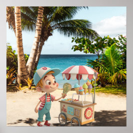 I Scream Cone Poster