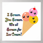 I Scream for Ice Cream Poster (Voorkant)