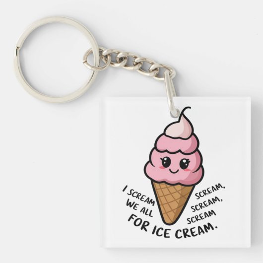 I Scream for Ice Cream Sleutelhanger (voorkant)