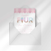 I Scream Four Ice Cream Verjaardag Kaart