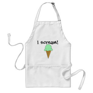 I Scream Ice Cream Apron Standaard Schort