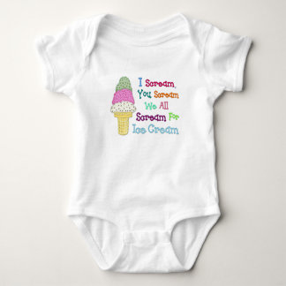 I Scream Ice Cream Baby Creeper Romper