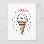 I Scream Ice Cream Cone met Sprinkles Informatiekaartje (Achterkant)