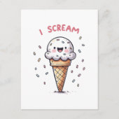I Scream Ice Cream Cone met Sprinkles Informatiekaartje (Voorkant)