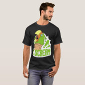 I Scream Ice Cream Parrot Screaming for Cockatiels T-shirt (Voorkant volledig)