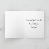 I Scream Ice crème Kaart (Binnen)