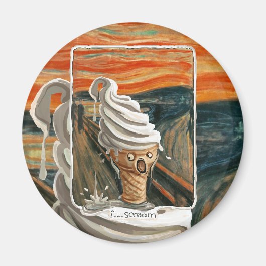 I Scream Ice crème Magneet (Voorkant)