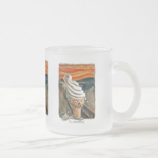 I Scream Ice crème Matglas Koffiemok (Rechts)