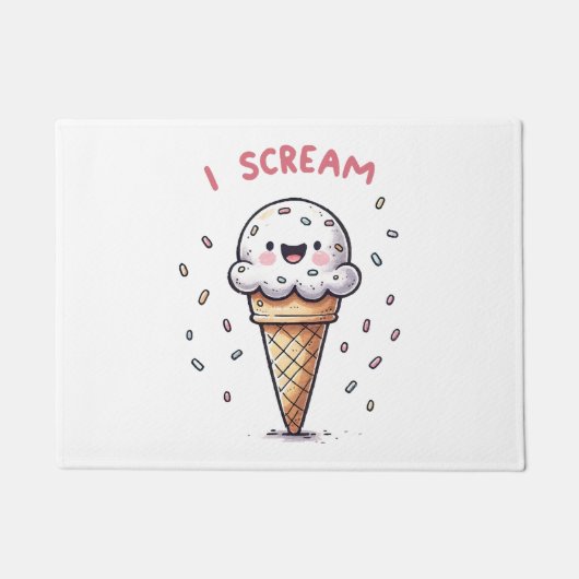 I Scream Ijsje met Strooisel Deurmat (Voorkant)