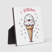 I Scream Ijsje met Strooisel Fotoplaat (Voorkant)