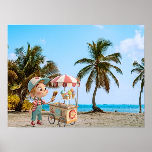 I Scream Kegel Poster (Voorkant)