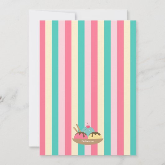 I Scream Party Kaart (Achterkant)